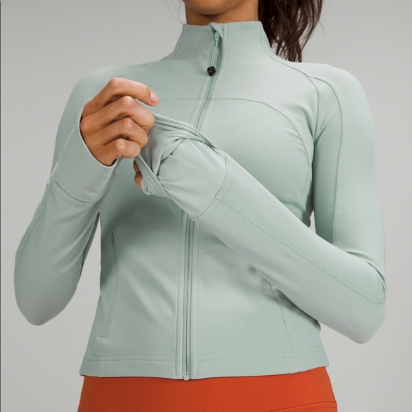 Lululemon CROPPED Define Jacket Nulu Silver Blue - Picture 4 of 4